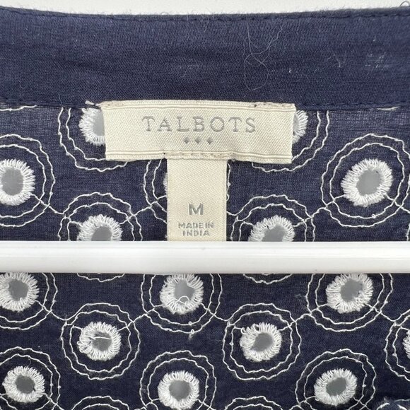 Talbots eyelet Swimsuit cover up. Size Medium - Picture 3 of 7